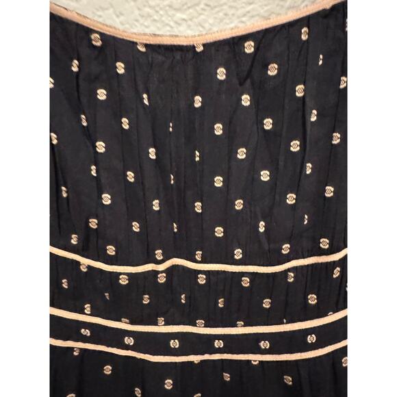 Ulla Johnson Clemente Abstract Print Tiered Cotton Midi Sundress Size 12 - Picture 9 of 13